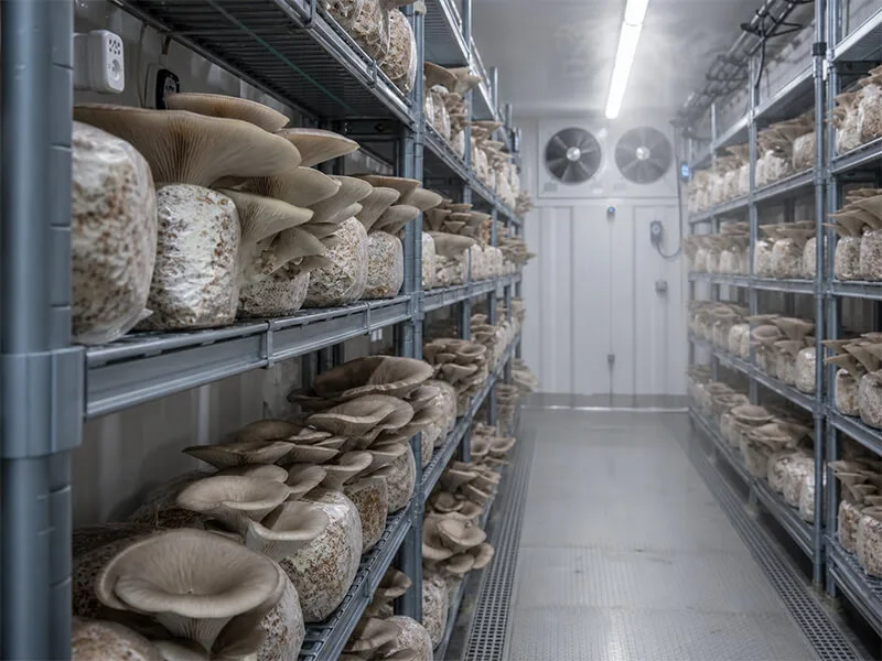Mushroom container farm