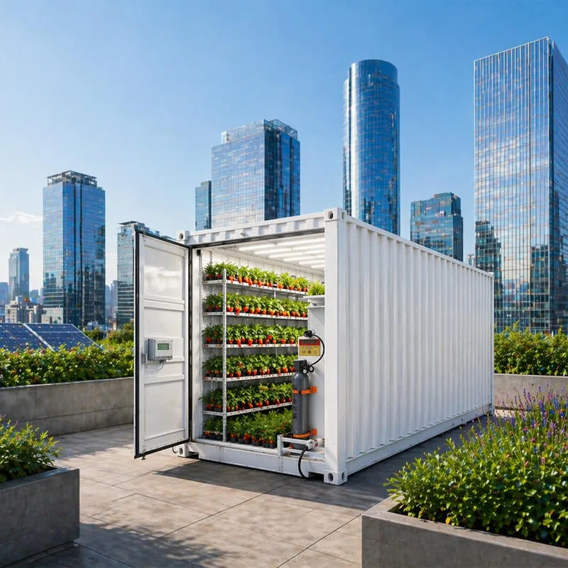 Aurlgrow leafy greens container farm