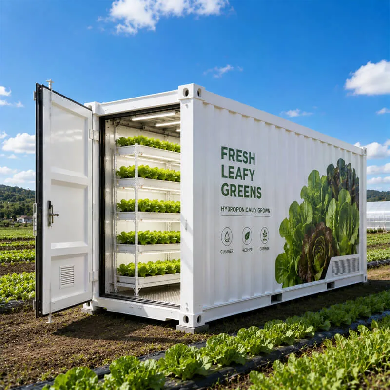 Aurlgrow leafy greens container farm
